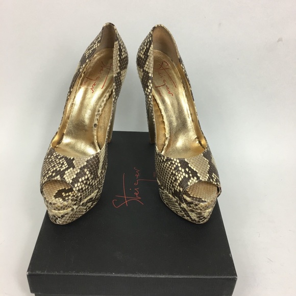 Walter Speiger Snakeskin Platform Pumps - Picture 7 of 7